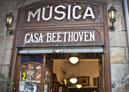 oldest shops in barcelona - Casa Beethoven