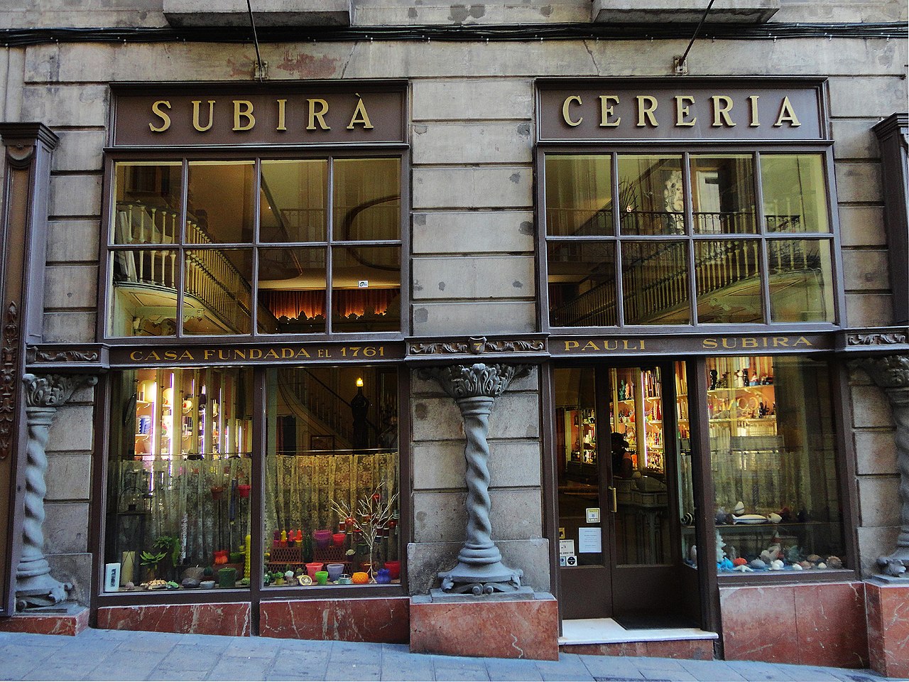 most beautiful shops in Barcelona- cereria Subirà